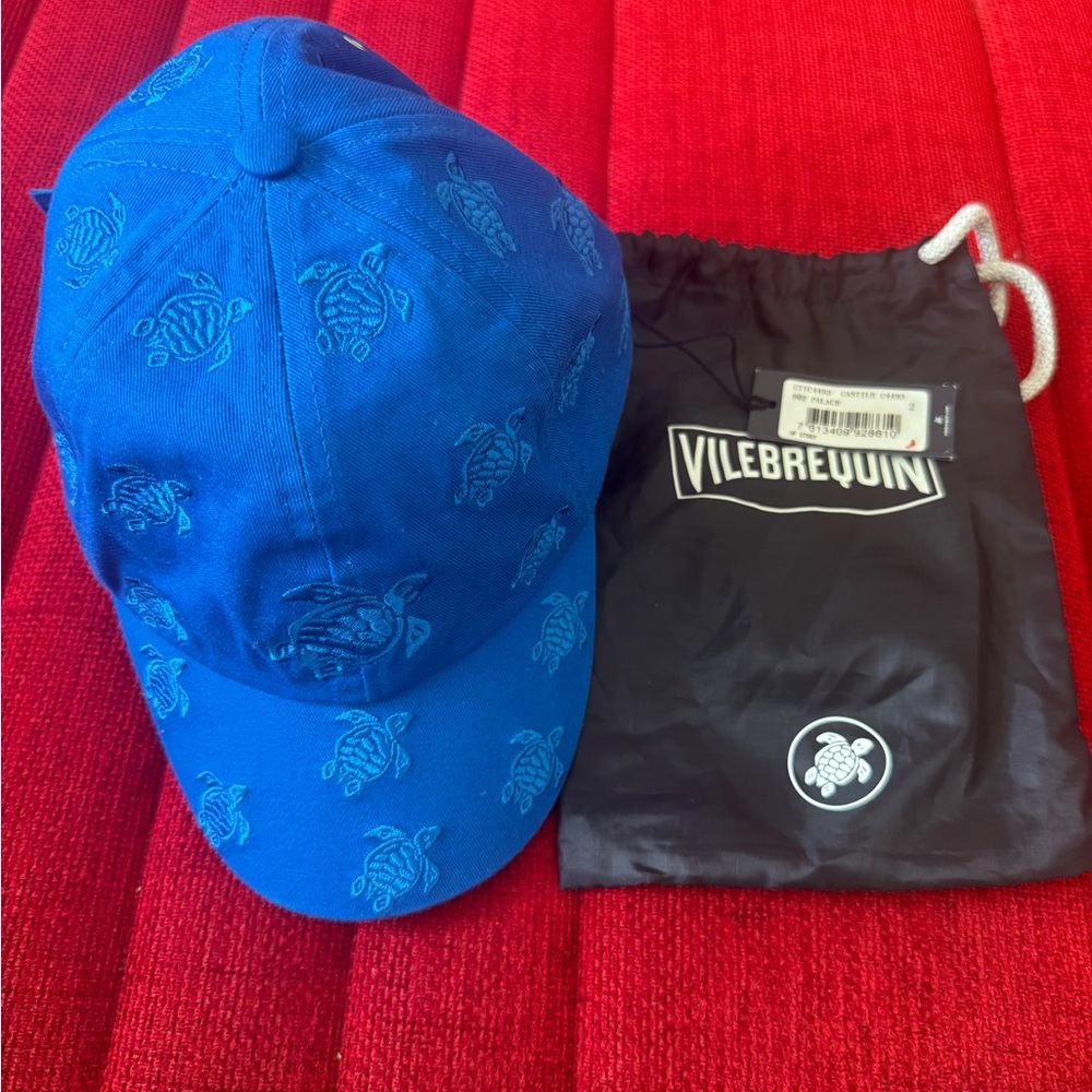 Vilebrequin Blue Turtle Embroidered Baseball Cap